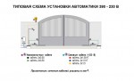 Электромеханический привод FAAC 390 (230 В и 24 В) с шарнирным рычагом 